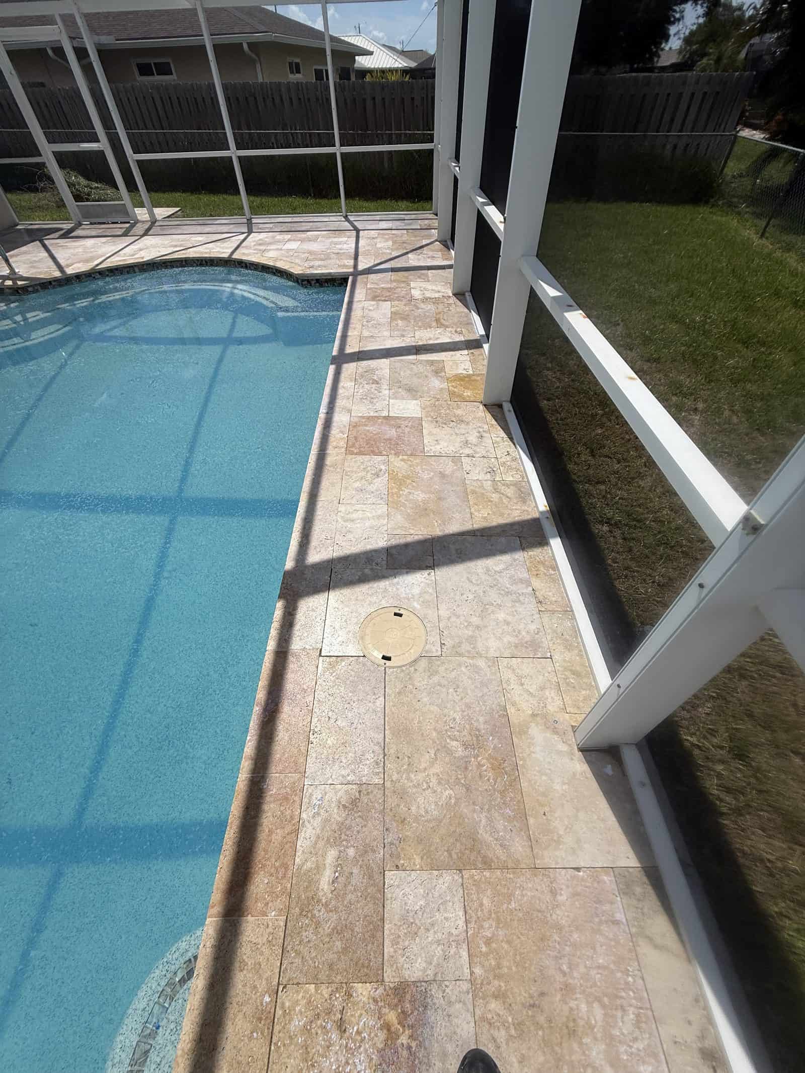 Flood-coat sealer being applied