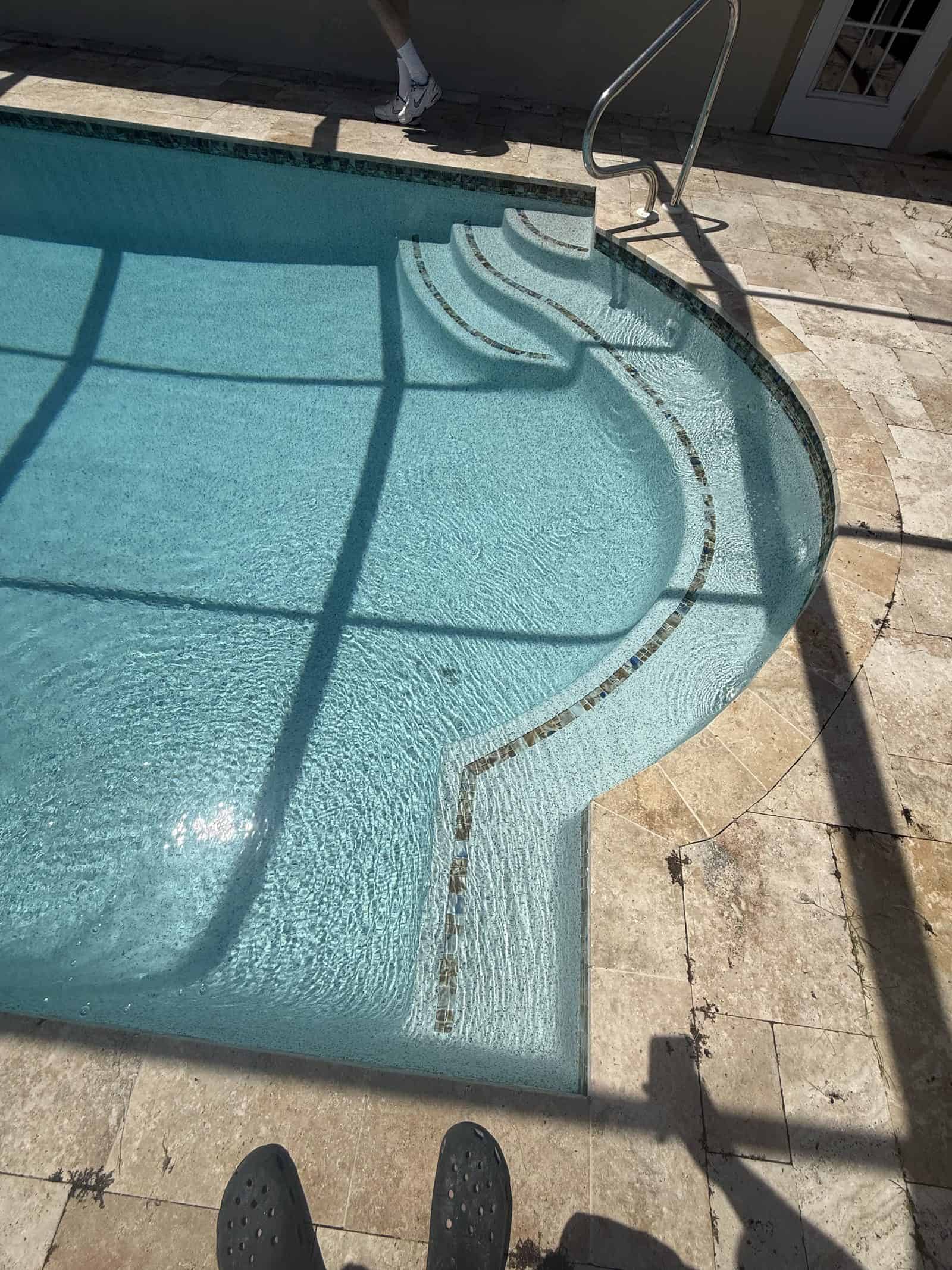 Full pool, refilled and clear