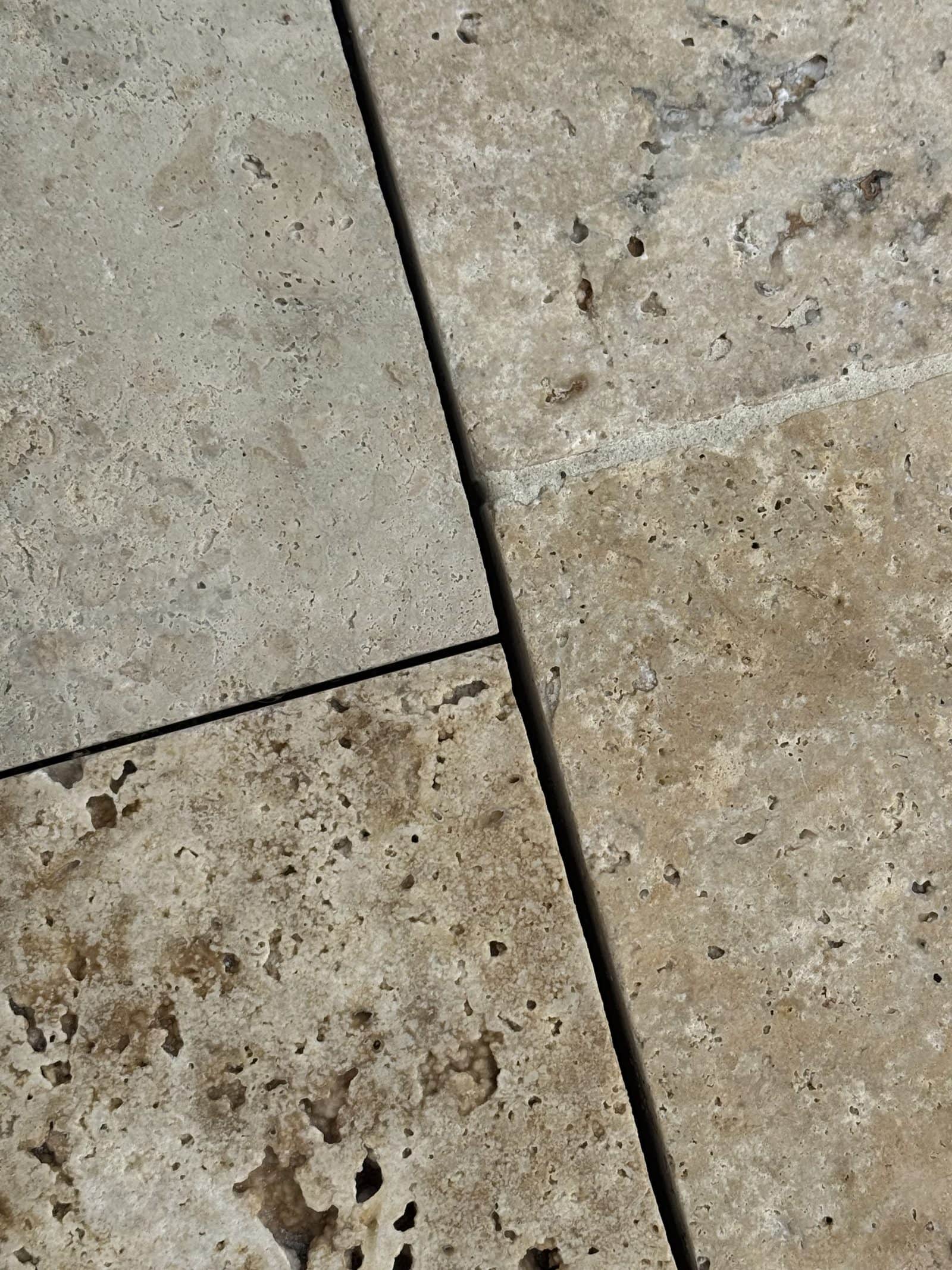Bare joint, sand long eroded away