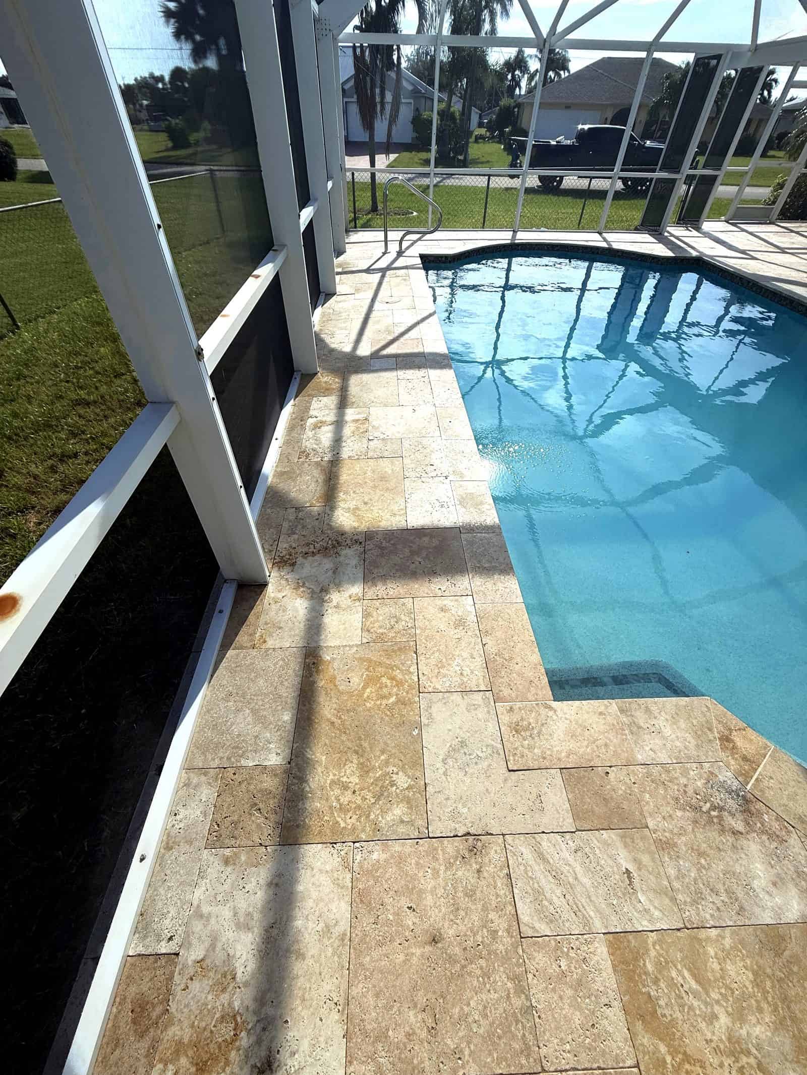 Water clarity along the walkway